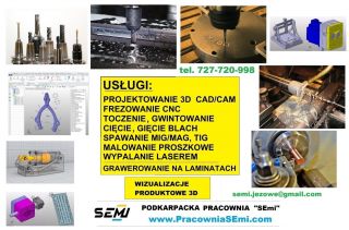 Usługi frezowanie CNC, toczenie, spawanie, cięcie, malowanie proszkowe Usługi frezowanie CNC, toczenie, spawanie, cięcie, malowanie proszkowe