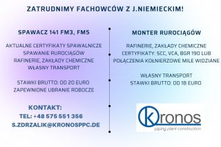 Monter rurociągów, spawacz 141 FM3, FM5 Monter rurociągów, spawacz 141 FM3, FM5