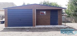 Garaż 7x5 Panel Poziomy-Blacha Drewnopodobna.Mocna Konstrukcja Ocynk! Garaż 7x5 Panel Poziomy-Blacha Drewnopodobna.Mocna Konstrukcja Ocynk!