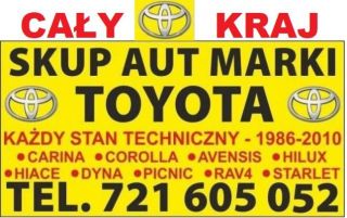 Kupię Toyotę Corolla e11 e12 Avensis Carina Hiace SKUP Kupię Toyotę Corolla e11 e12 Avensis Carina Hiace SKUP