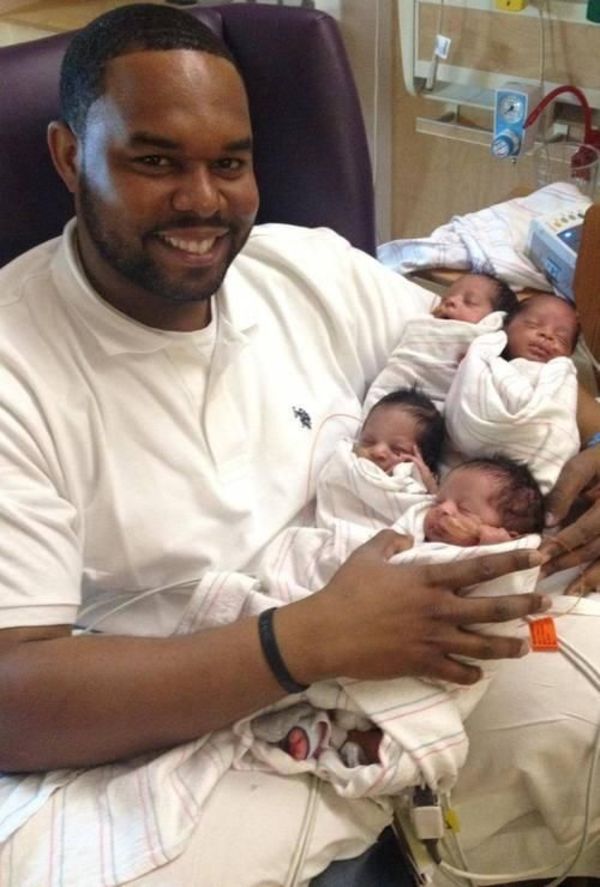 Dad quadruplets 1