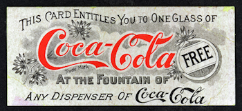 Coca Cola first coupon