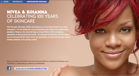 Nivea Rihanna Website