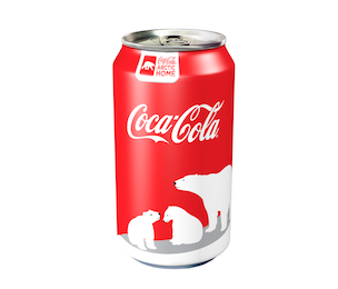 Coca-Cola polar bear can