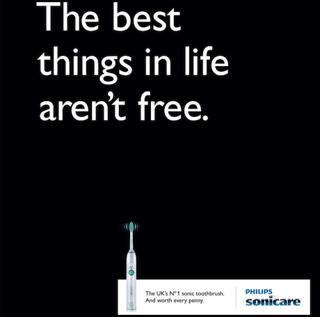 Philips Sonicare Colgate ad