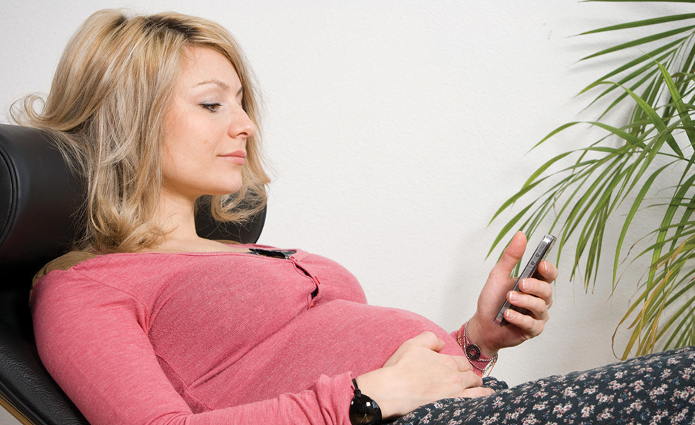 Mum with phone