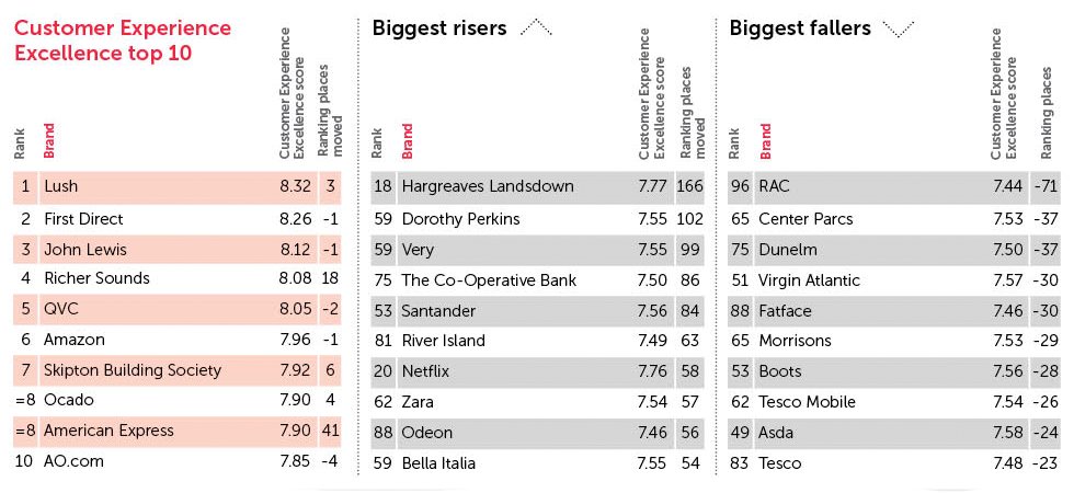 Customer Experience Top 100