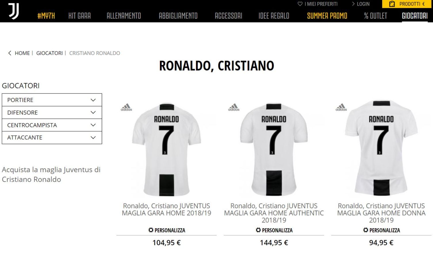 Maglia Juventus vendita Maglia Juventus vendita
