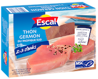 Steaks de thon germon MSC, 250g