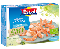 Gambas bio crues, 180g