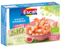 Gambas bio cuites, 180g