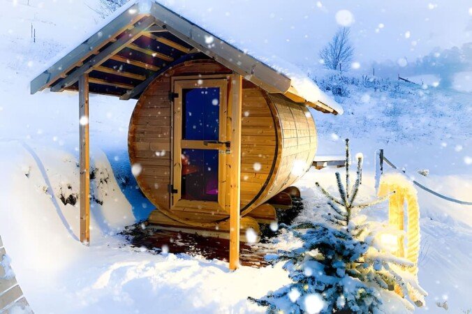 Chalet 1 Schlafzimmer, mit Garten