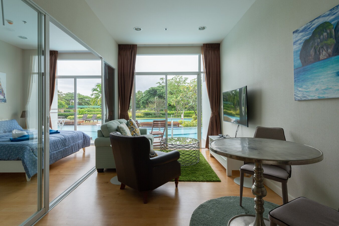 Wohnung 1 Schlafzimmer, mit Pool