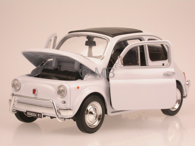 Fiat 500L Nuova weiss Modellauto Welly 1:24