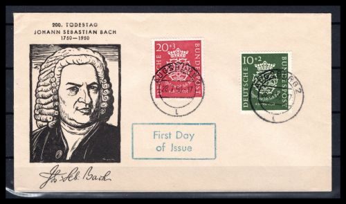 Bund MiNr. 121-122 Ersttagsbriefe/ FDC