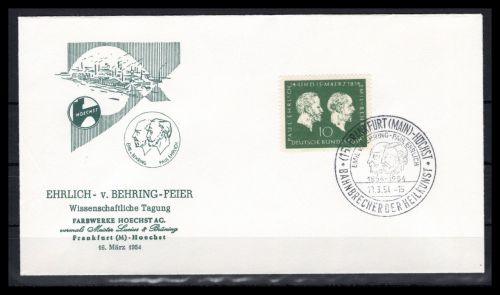 Bund MiNr. 197 Ersttagsbriefe/ FDC Sonderstempel Frankfurt