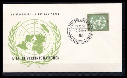 Bund MiNr. 221 Ersttagsbriefe/ FDC Sonderstempel Düsseldorf