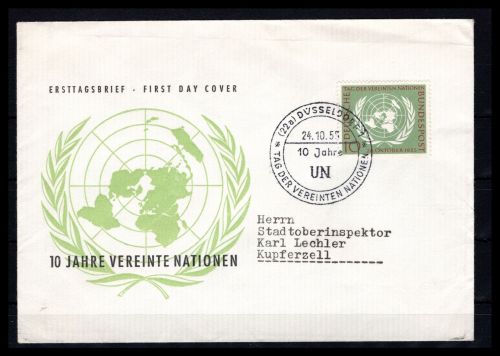 Bund MiNr. 221 Ersttagsbriefe/ FDC Sonderstempel Düsseldorf