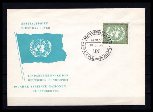 Bund MiNr. 221 Ersttagsbriefe/ FDC Sonderstempel Düsseldorf