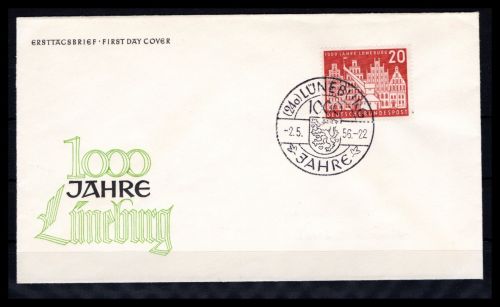 Bund MiNr. 230 Ersttagsbriefe/ FDC Sonderstempel Lüneburg