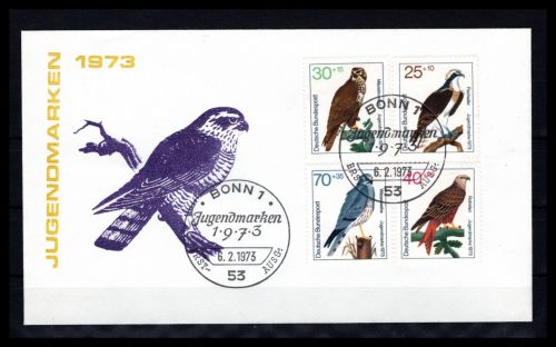 Saarland MiNr. 754-757 Ersttagsbriefe/ FDC Sonderstempel Bonn