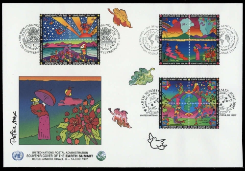1992, UNO New York, 629-32 u.a., FDC