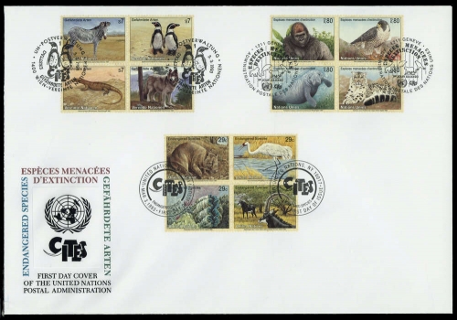 1993, UNO New York, 644-47 u.a., FDC