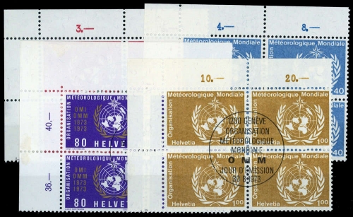 1973, Schweiz Weltorganisation für Meteorologie, 10-13 (4), gest.