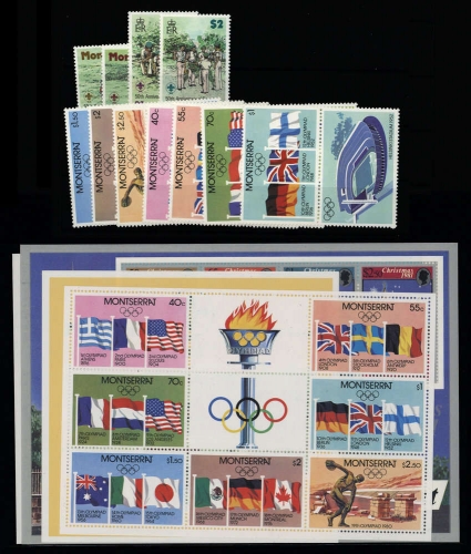 1976, Montserrat, Bl. 10 u.a., **