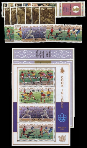 1972, Cook Inseln, 334-38 u.a., **