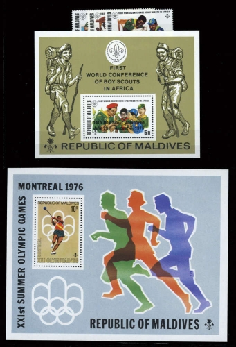 1975, Malediven, 586-88 u.a., **