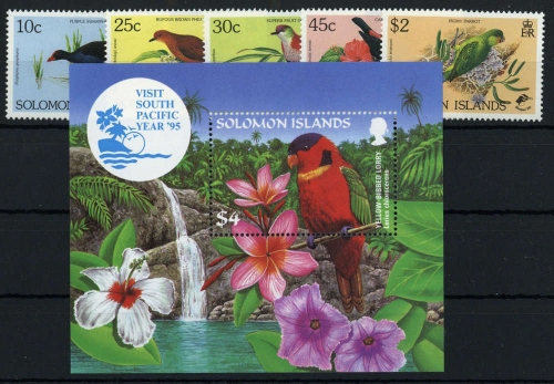 1991, Britisch Salomoninseln, 738-42 u.a., **