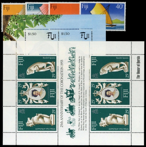 1977, Fiji, 368-71 u.a., **