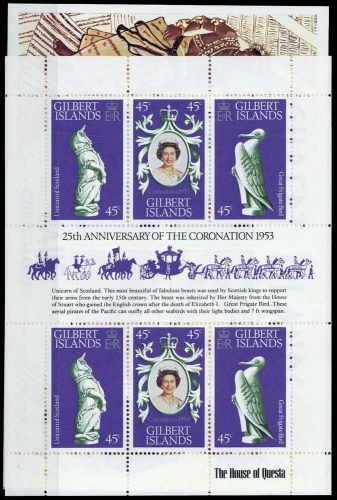 1977, Gilbert und Ellice Inseln, 288-90 u.a., **