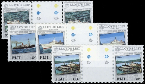 1984, Fiji, 499-502 Zw, **