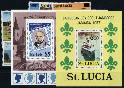 1977, St. Lucia, 412-18 u.a., **