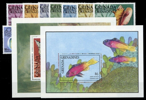 1975, Grenada Grenadines, 132-38 u.a., **