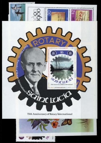 1980, St. Lucia, Bl. 20 u.a., **