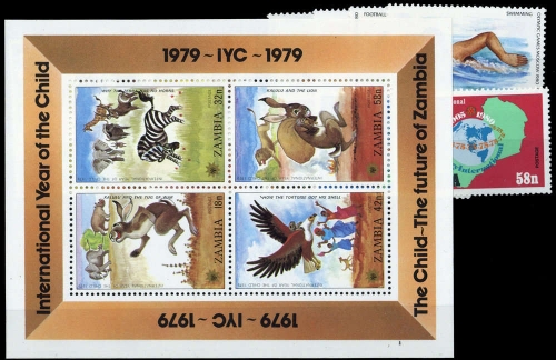 1979, Sambia, 205-08 u.a., **