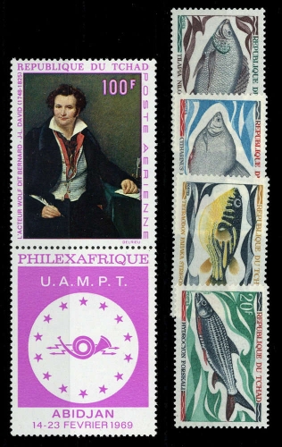 1968, Tschad, Bl. 4 u.a., **