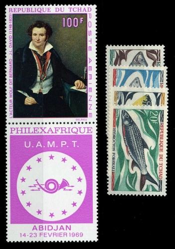 1968, Tschad, Bl. 4 u.a., **