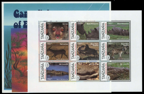 1977, Tansania, Bl. 4 u.a., **