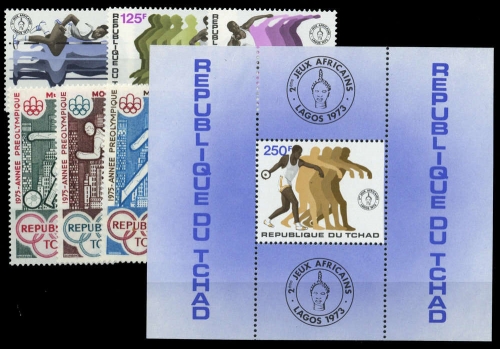 1968, Tschad, Bl. 4 u.a., **