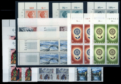 1964, Luxemburg, 690-708, **, Vierer