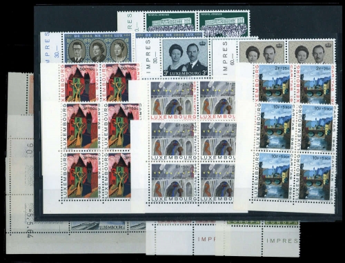 1964, Luxemburg, 690-708, **, Vierer