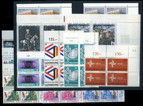 1969, Luxemburg, 788-903, **, Vierer