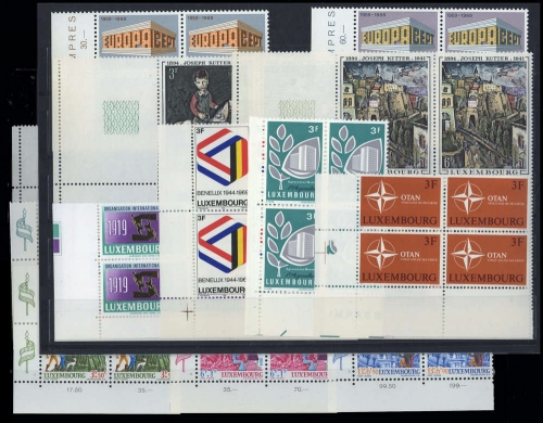1969, Luxemburg, 788-903, **, Vierer