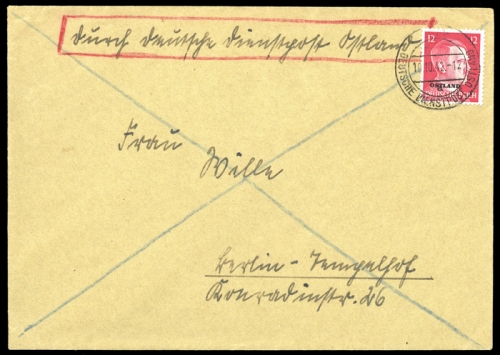 1941, Deutsche Besetzung II. WK Ostland, 8, Brief