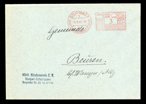 1942, Deutsches Reich, Brief