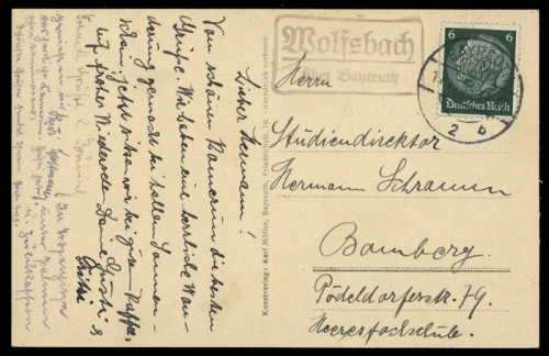 1933, Deutsches Reich, 516, Brief